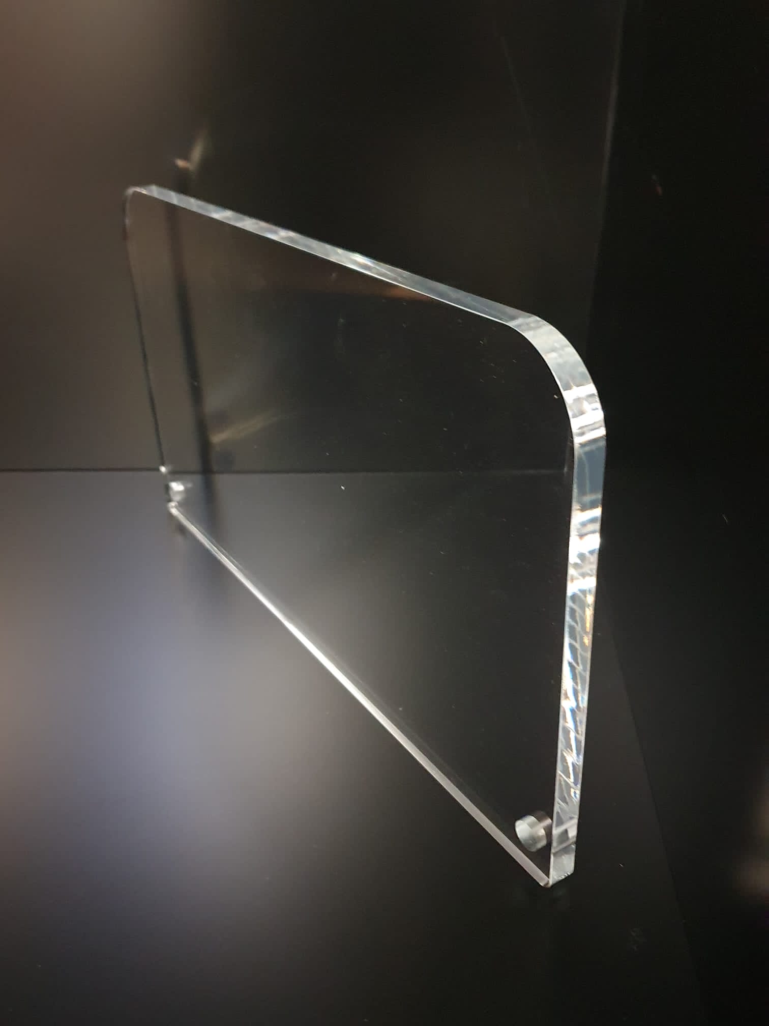Butée en plexiglas incolore ép.10 mm rives polis par Atelier du plastique à Verson